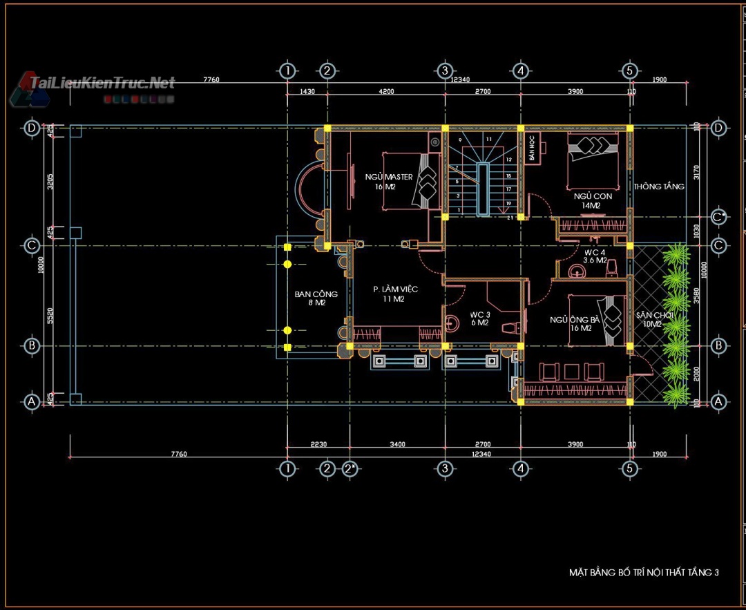 别墅古堡3层新古典设计方案（10·22m）-42