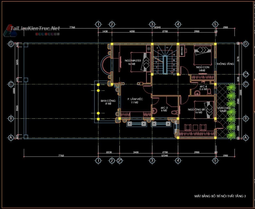 别墅古堡3层新古典设计方案(10·22m)-42