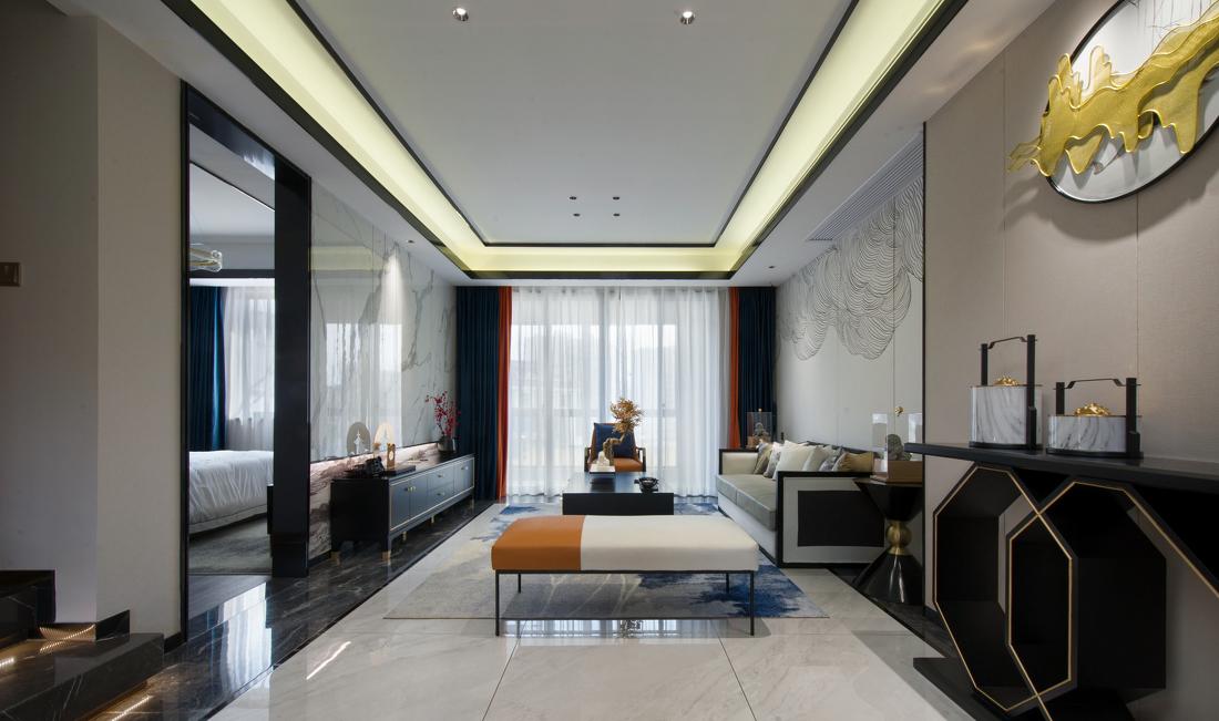 新中式四居室复式设计-5