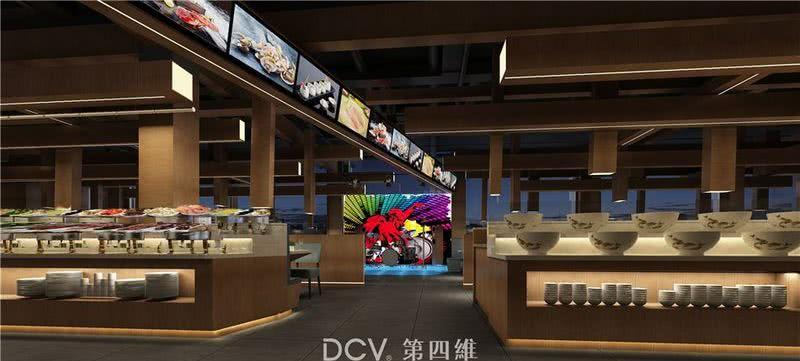 安康市味自在复合自助餐厅室内设计-15