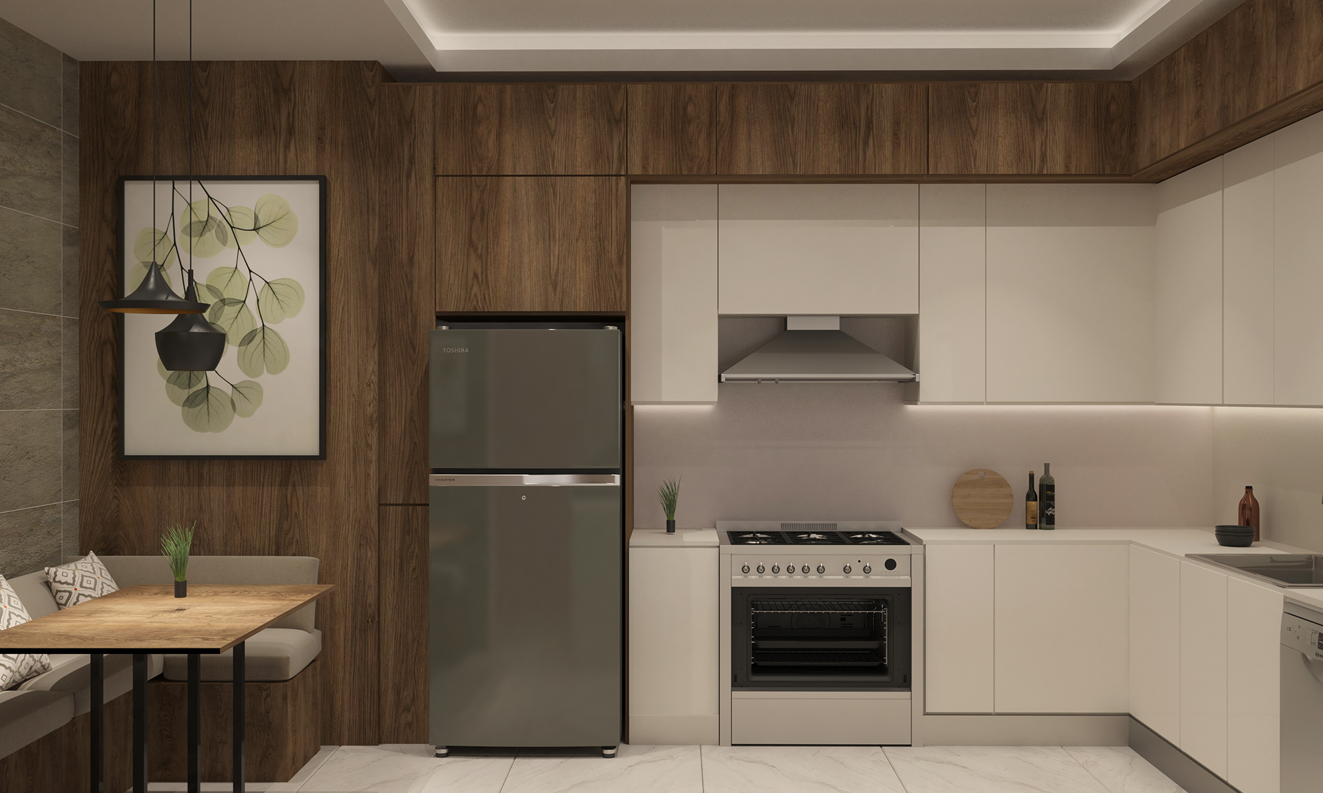 带有开放式厨房的议会厅-10