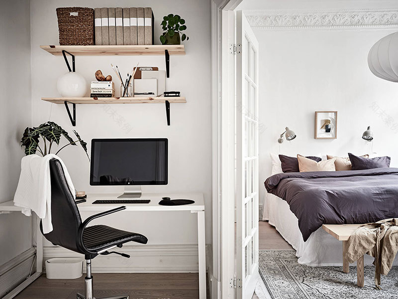 浪漫瑞典小公寓,高挑天花板与温馨阳台的完美结合-15