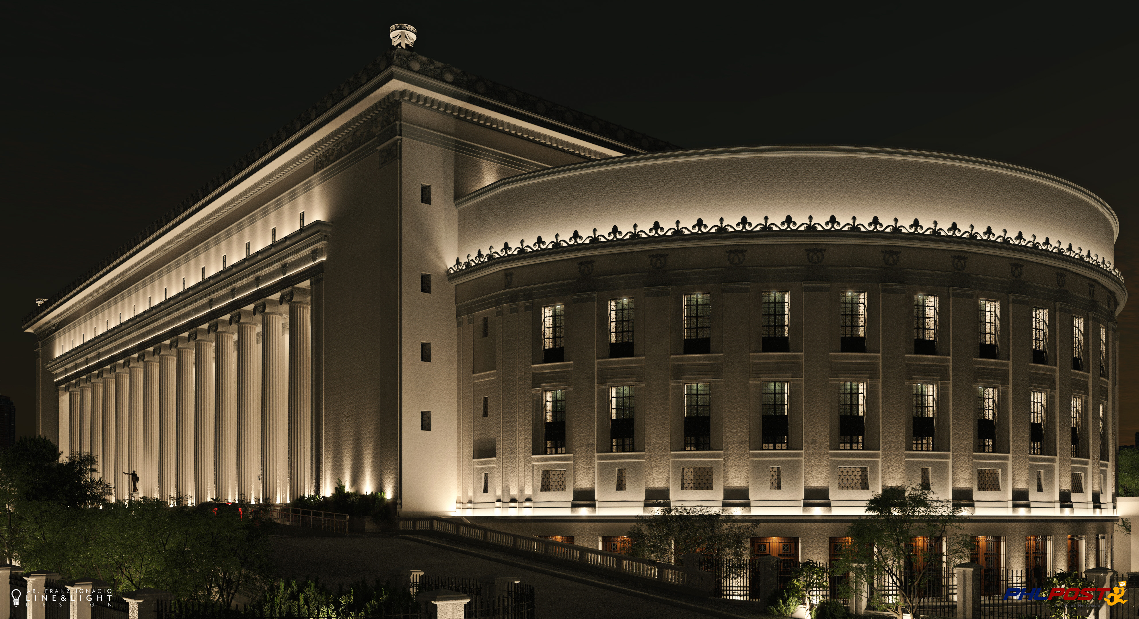 Manila Central Post Office Buidling - Night Renders-11