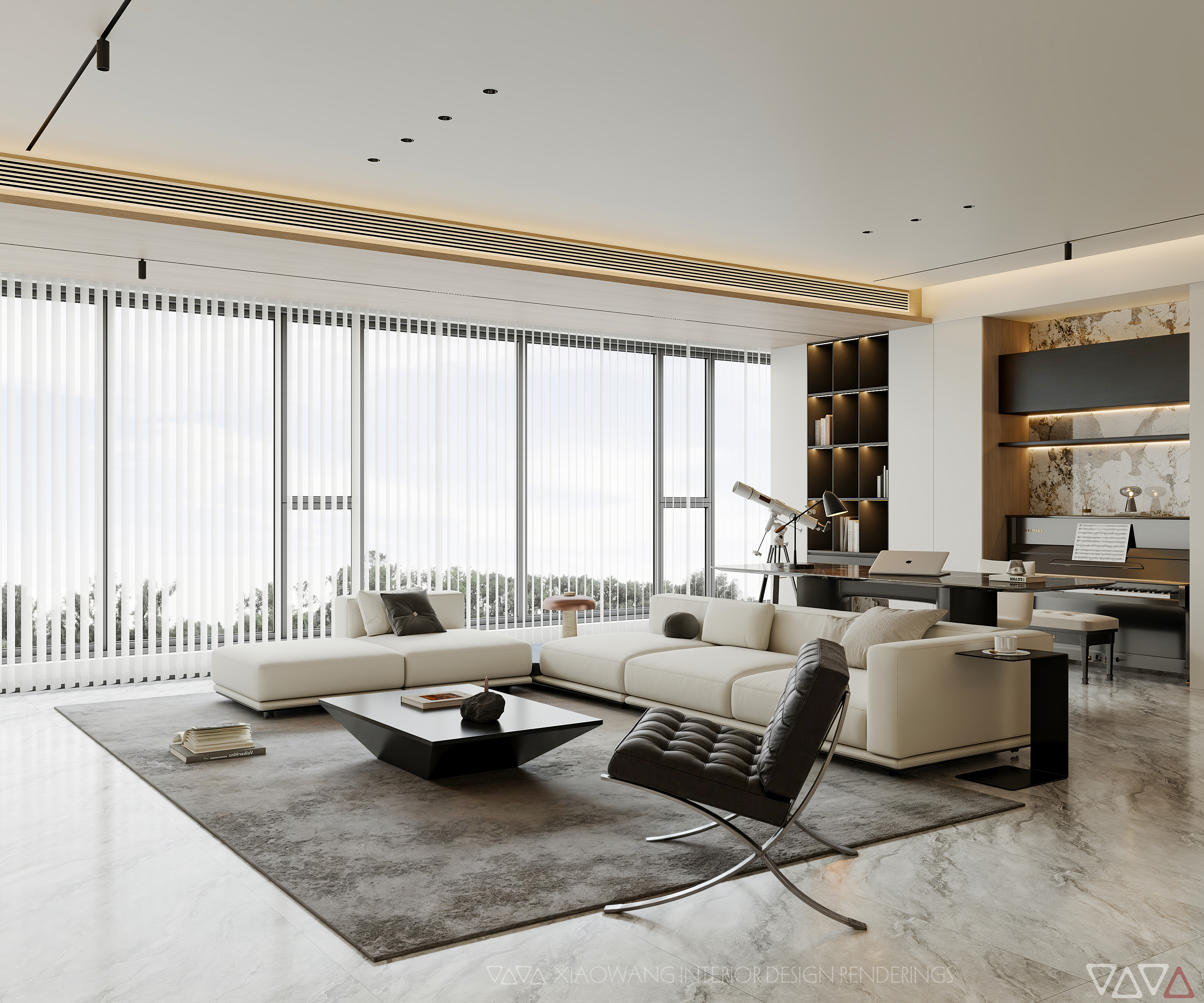 现代 意式客餐厅效果图-6