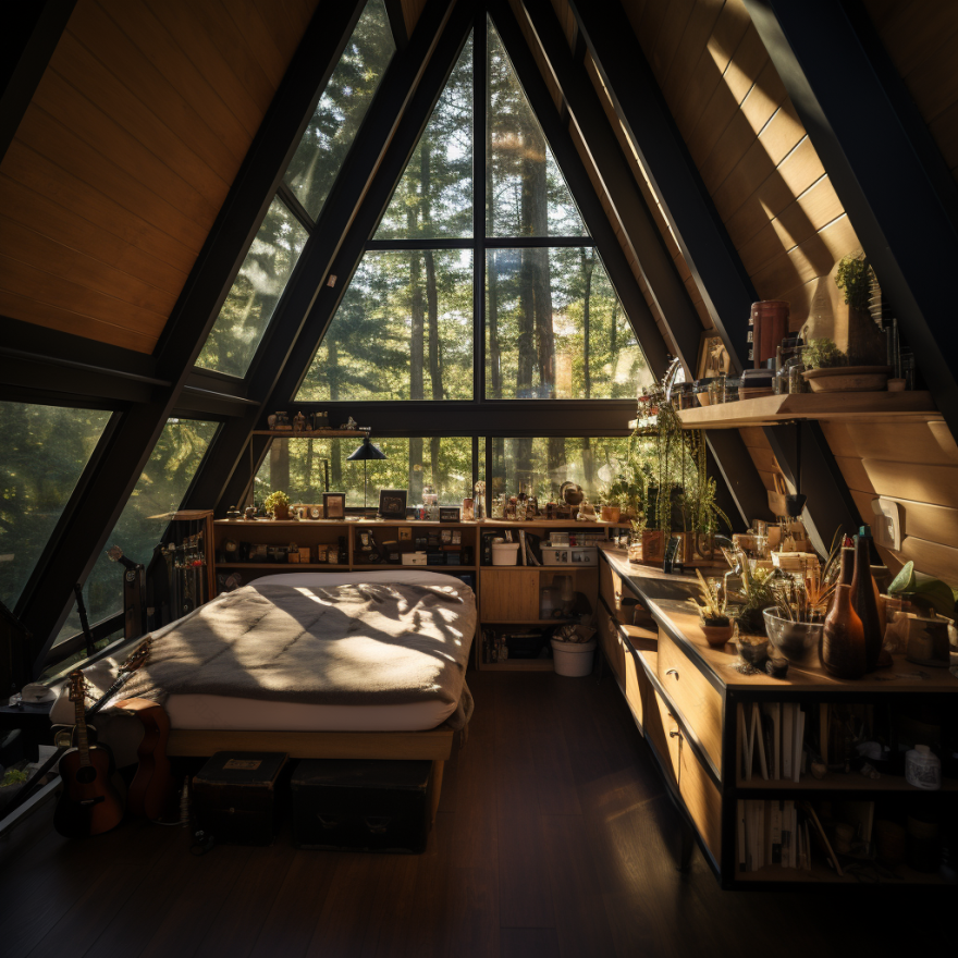 林间小屋二楼卧室-20