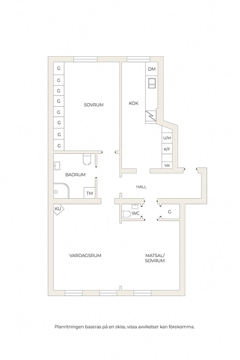 斯德哥尔摩 84 平米魅力暗色调公寓-21