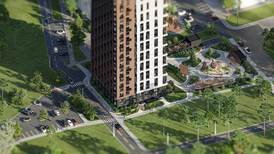 ЖК Шервуд小区环境整治丨俄罗斯巴尔瑙尔丨未明确体现-8