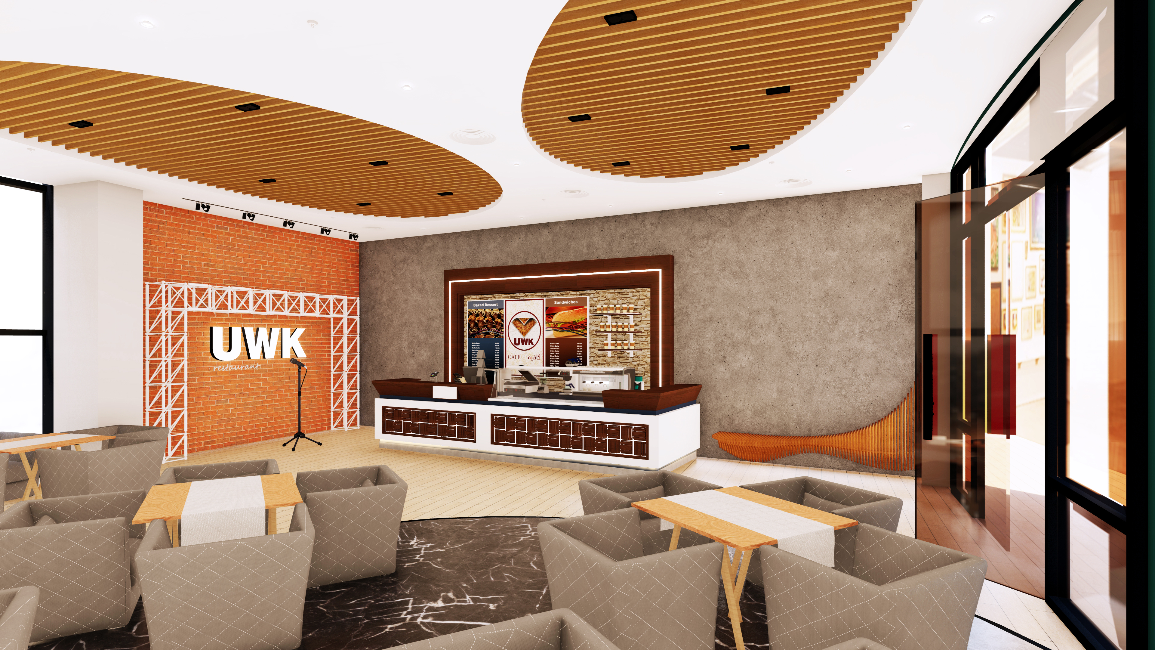 餐厅和咖啡馆的施工图设计-5