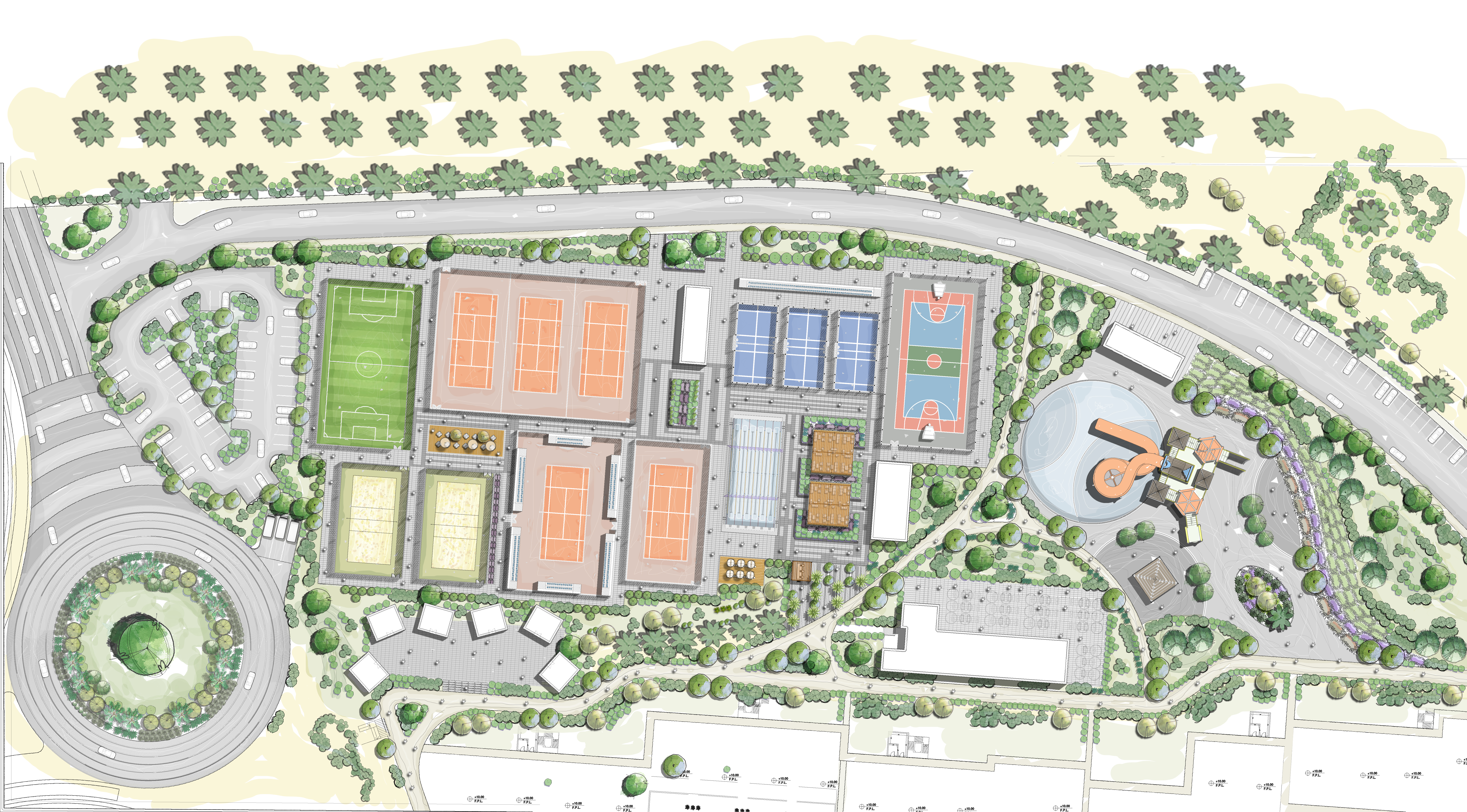 体育与娱乐区概念设计丨埃及丨Pinnacle Design Studio.-9