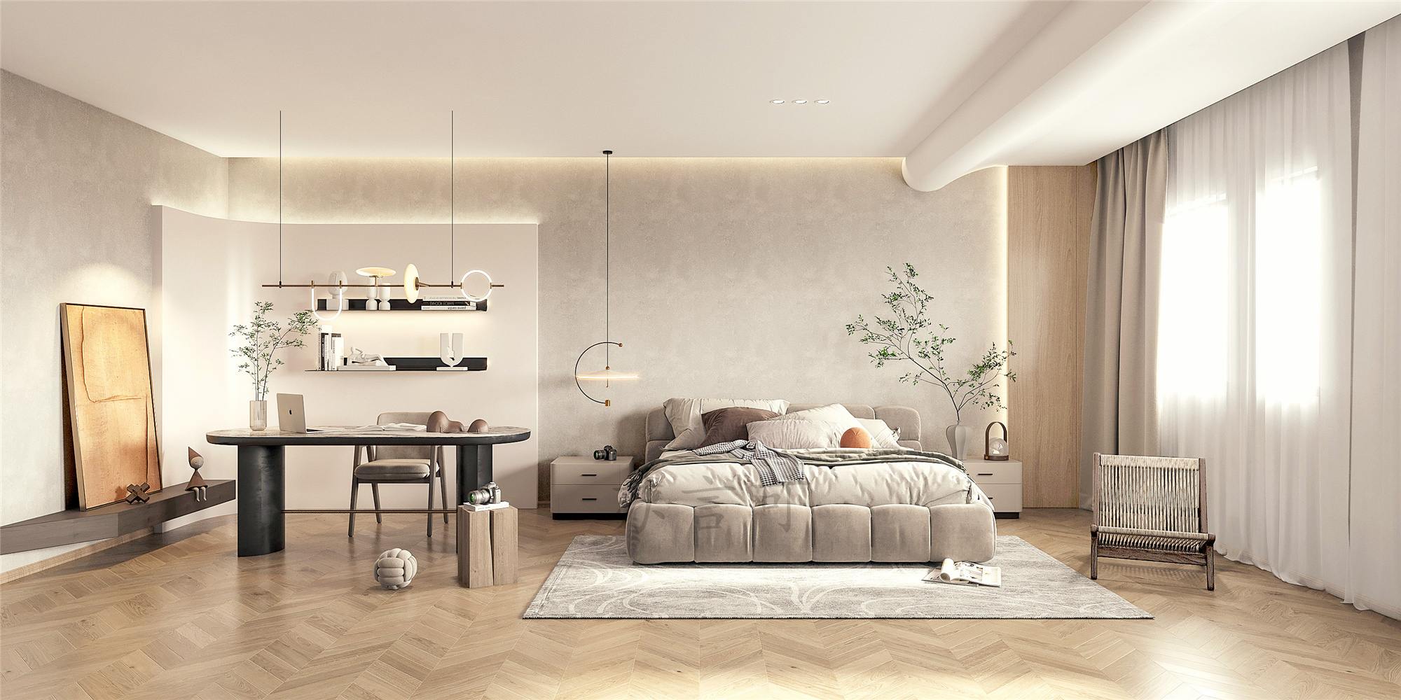 素雅侘寂风室内设计-14