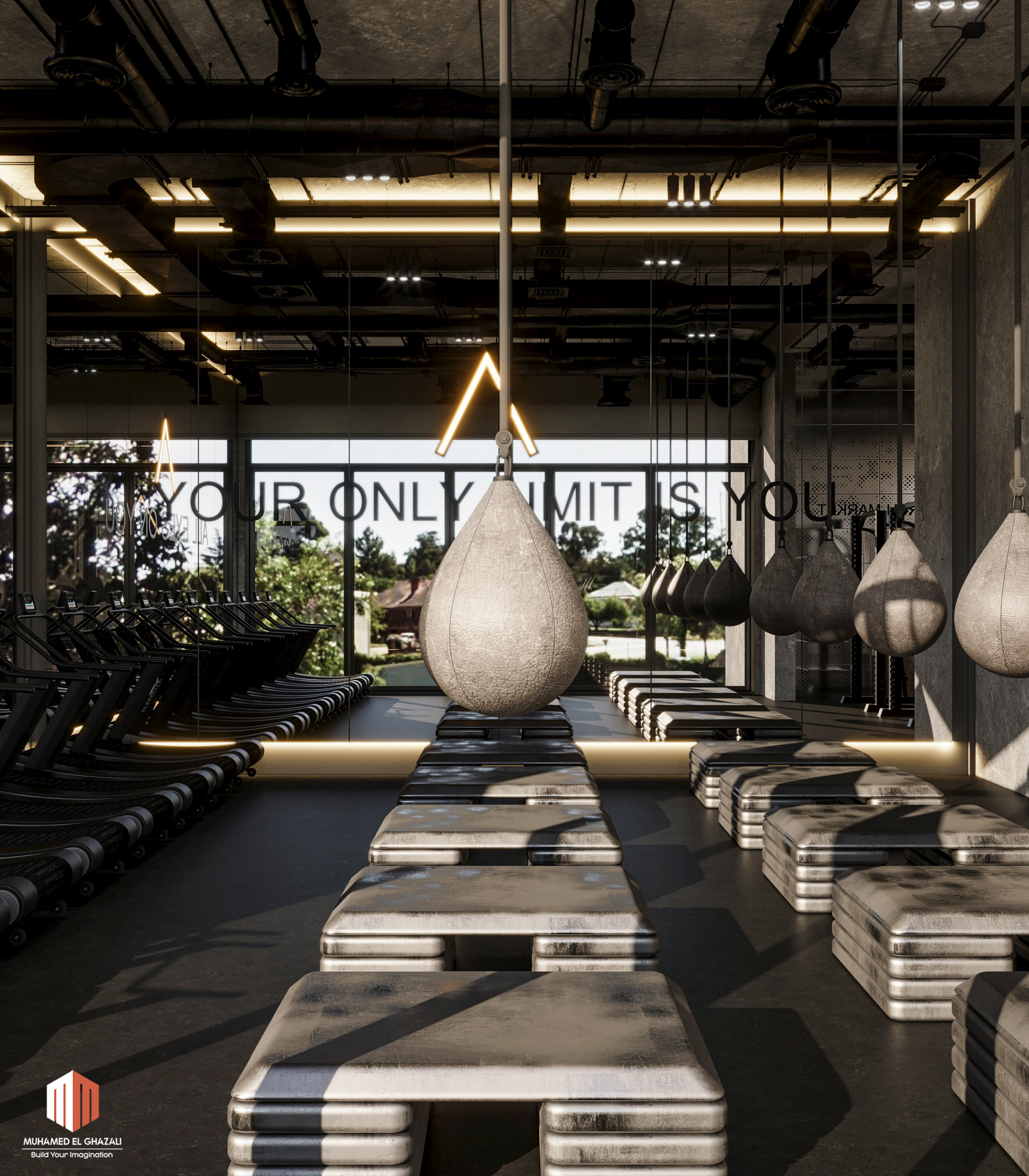 健身房设计丨卡塔尔-6