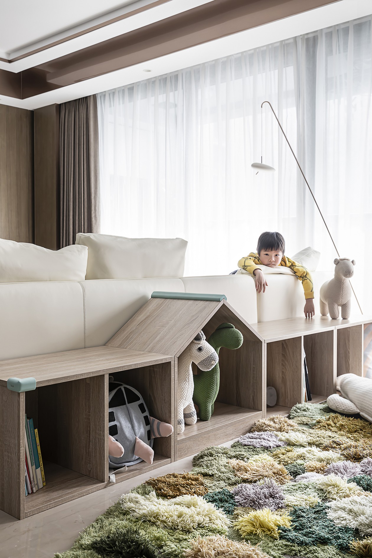 精装修,家有儿女打造高颜值家庭图书馆-4