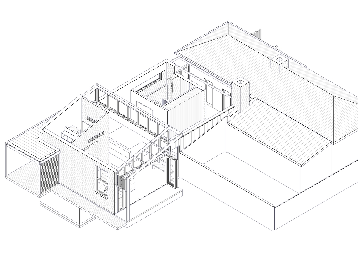郊区古宅现代延伸,光与空间的和谐交融-30