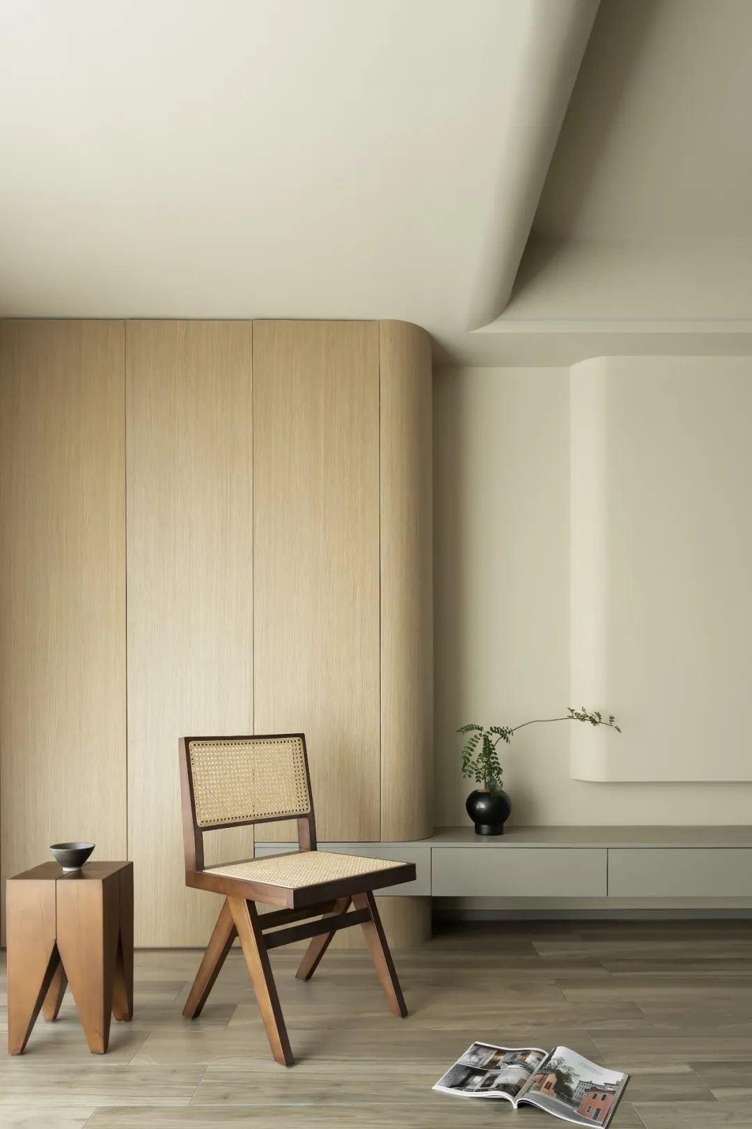 自然之居 · 奶油侘寂风格的宁静魅力丨淺尺住建-22