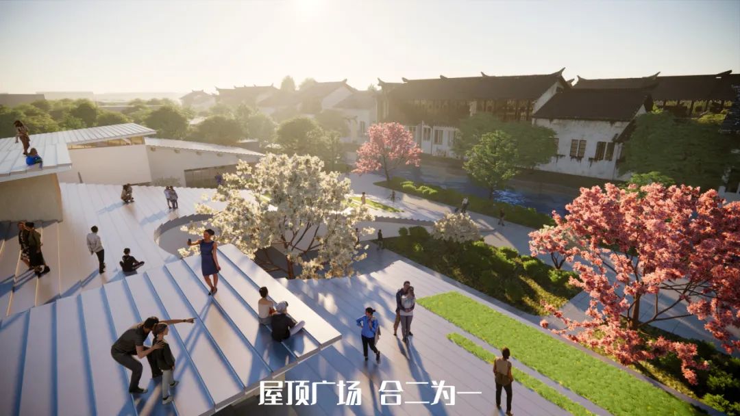 新埭社区未来社区党群服务中心项目丨中国嘉兴丨浙江省建筑设计研究院有限公司第七建筑设计院建筑创作孵化团队-35