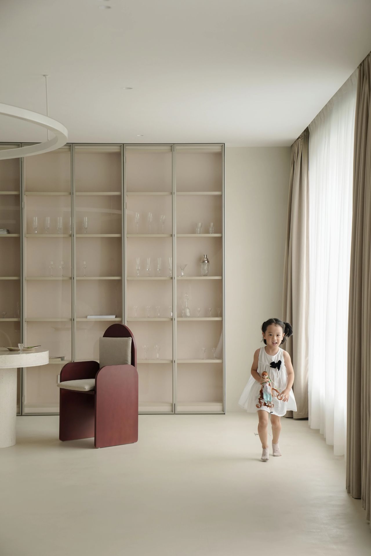 600㎡极简奶油风豪宅丨尔我空间设计研究室-47