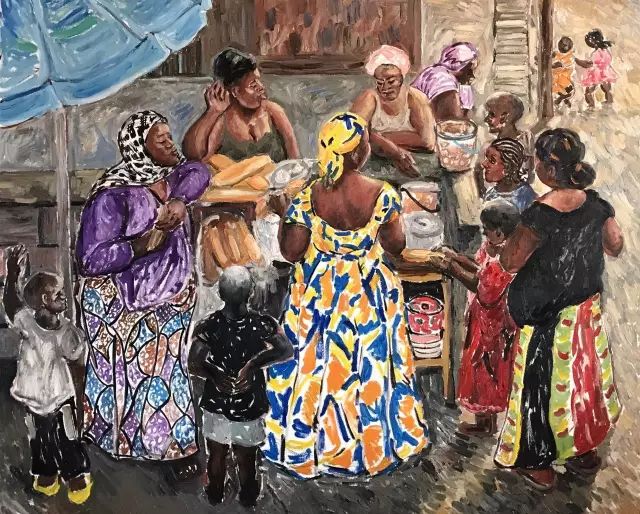 黄建兵非洲油画作品赏析 | 原始与现代的碰撞-23
