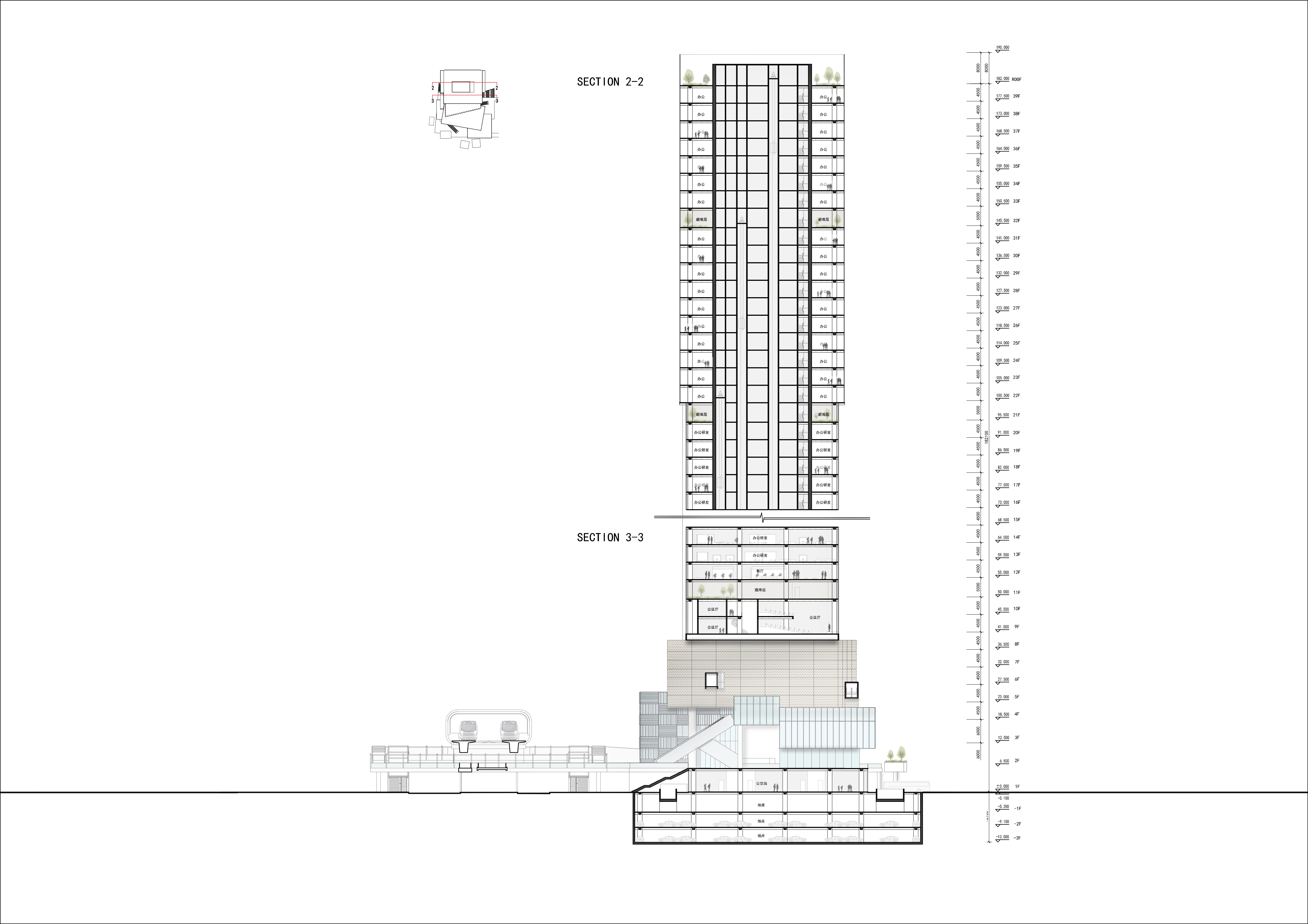 深圳莲润办公塔和文化中心丨中国深圳丨深圳华筑建筑与工程设计有限公司-30