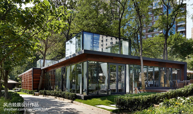 北京丽都花园罗兰湖餐厅丨中国北京丨风合睦晨设计-22