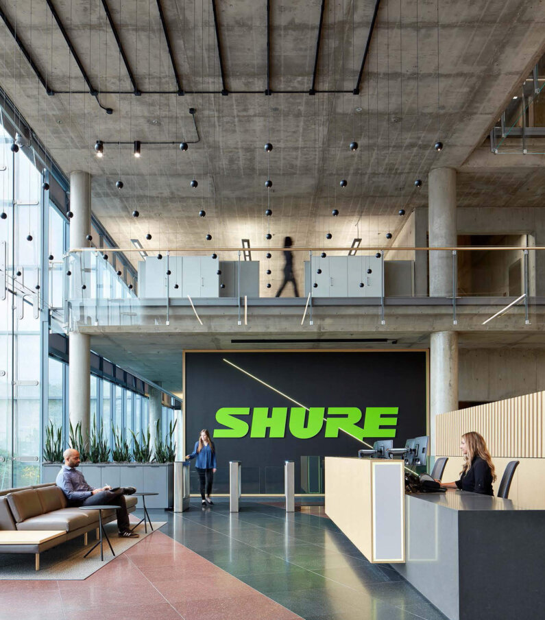 Shure Lobby and Cafe Renovatio，办公大堂丨美国丨perkinswill设计-3