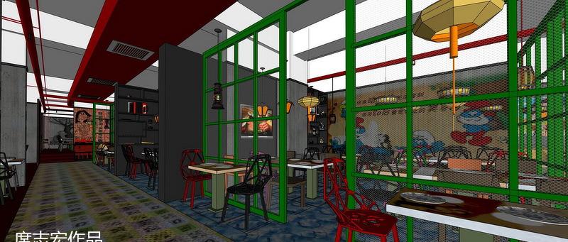 柒八 9 青春时尚主题火锅餐厅,重现 70-90 年代回忆的设计佳作-7