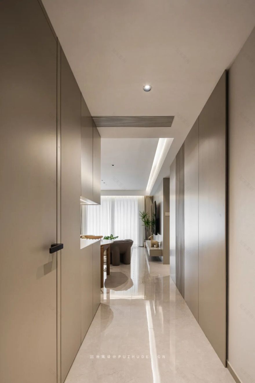 PUZHU朴筑设计|温馨奶咖色,现代奶油风-21