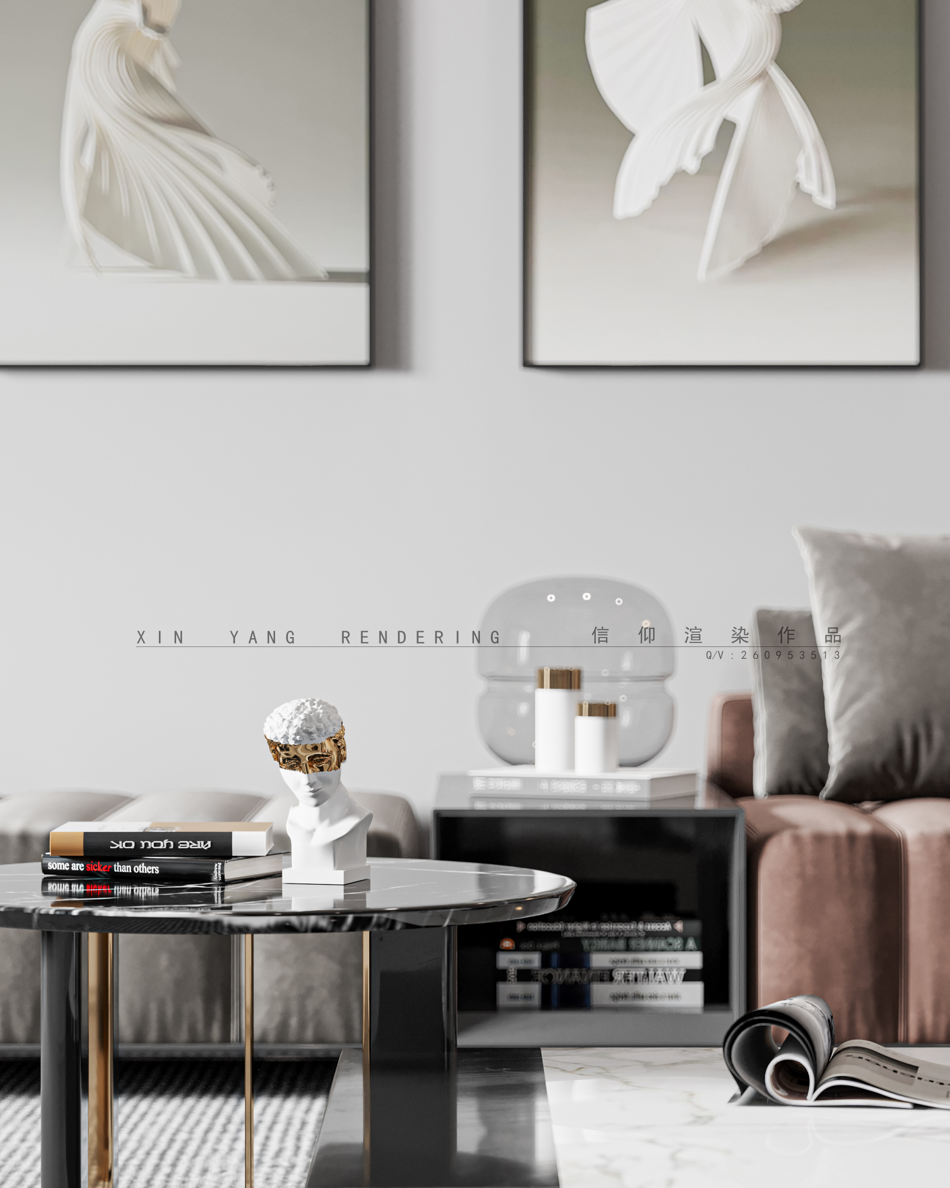 现代日常风格效果图设计-9