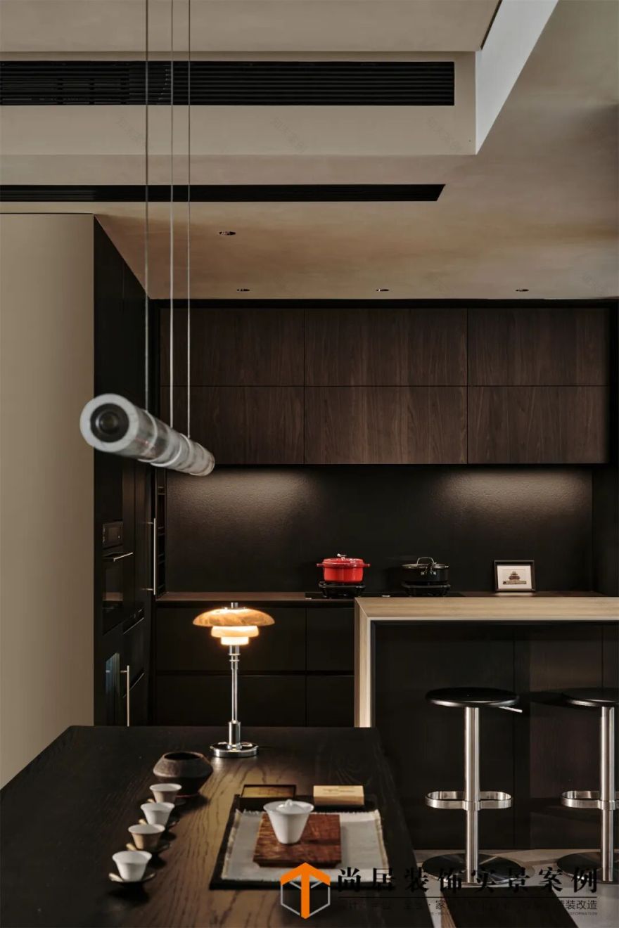 尚居实景案例丨60w打造出的140平暗调空间丨中国南京丨尚居装饰-21