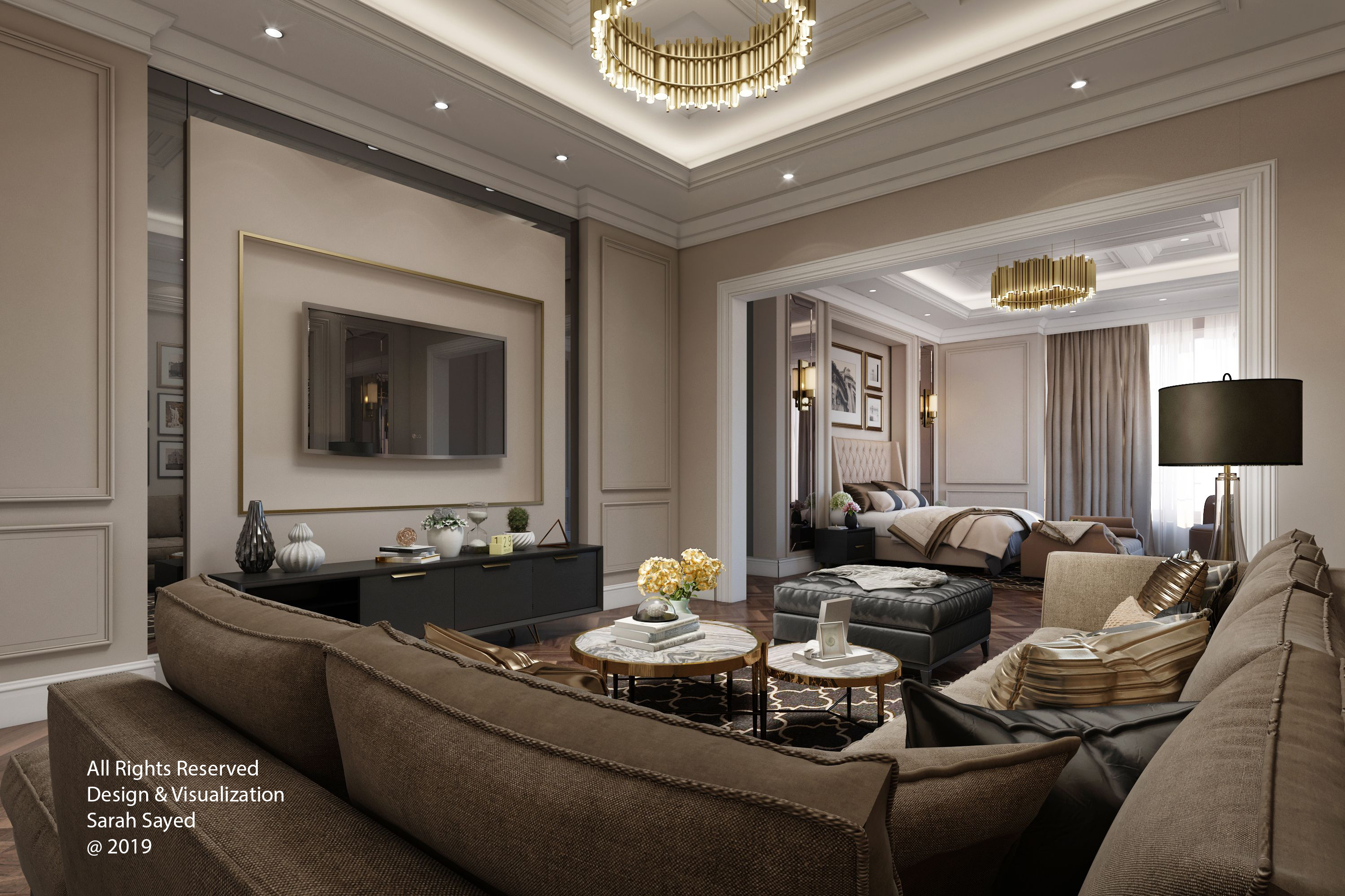 新古典主义卧室丨阿联酋丨Distance Studio Consultants-10