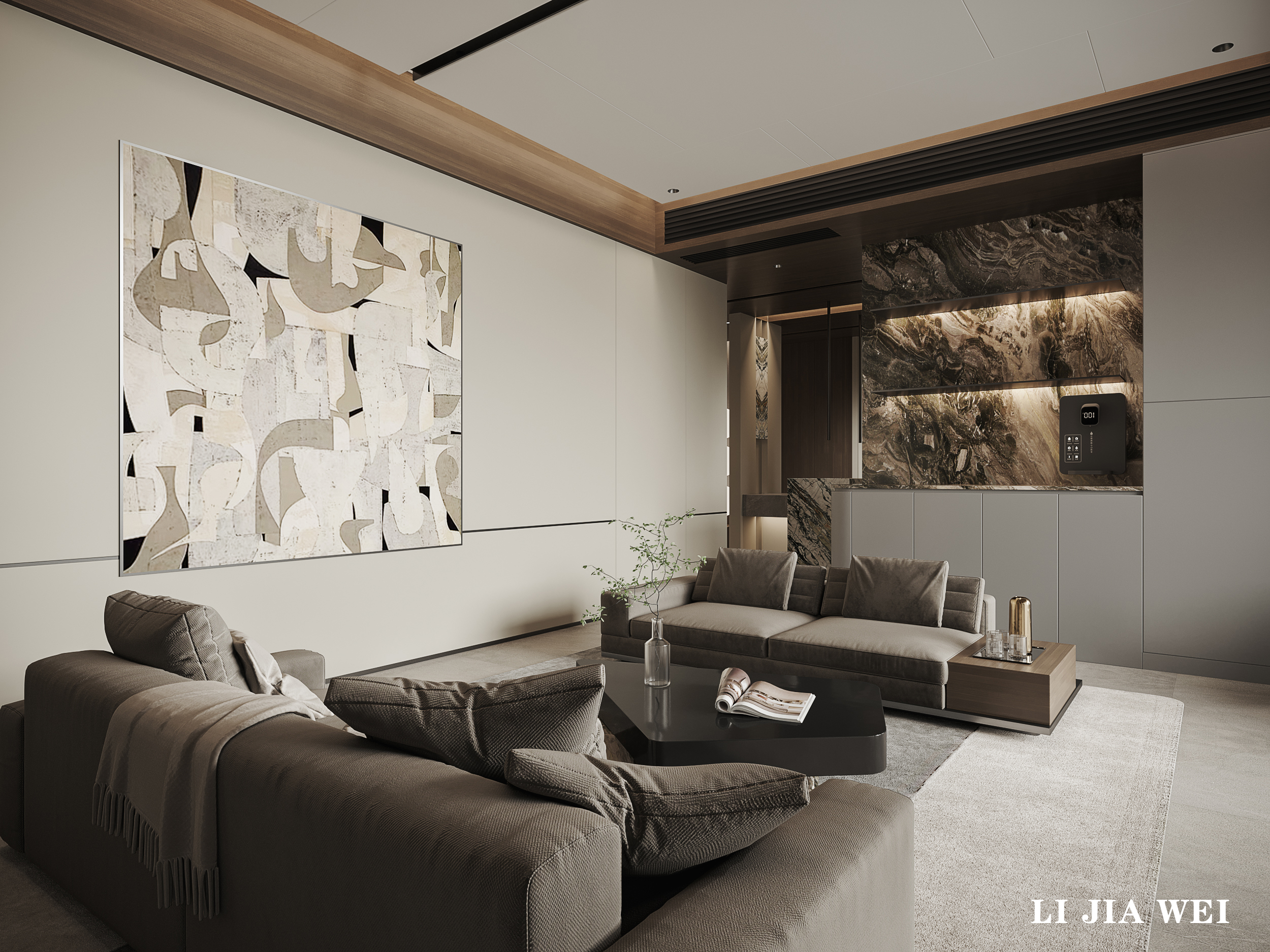 现代客厅餐厅设计-5