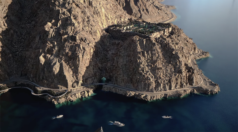 土豪沙特又出神作？450米高山里凿了个“倒立大楼”，进门先坐船钻山洞！网友：先等TheLine建成再说吧……-23