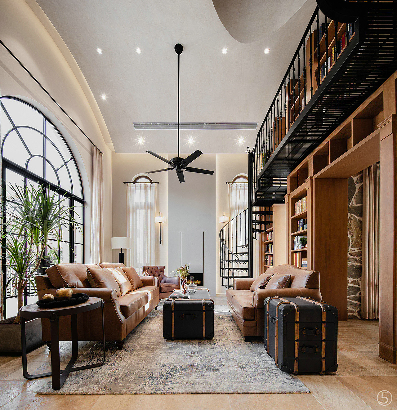 黎李设计 | 经典南加州自然乡村风情别墅，自由、静谧、童趣，这才是向往的生活 ！-7