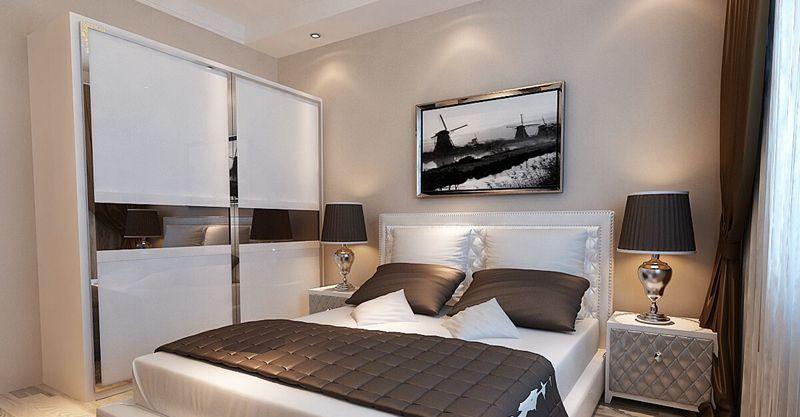 哈尔滨实创装饰打造万达华府121平舒适现代三居-9