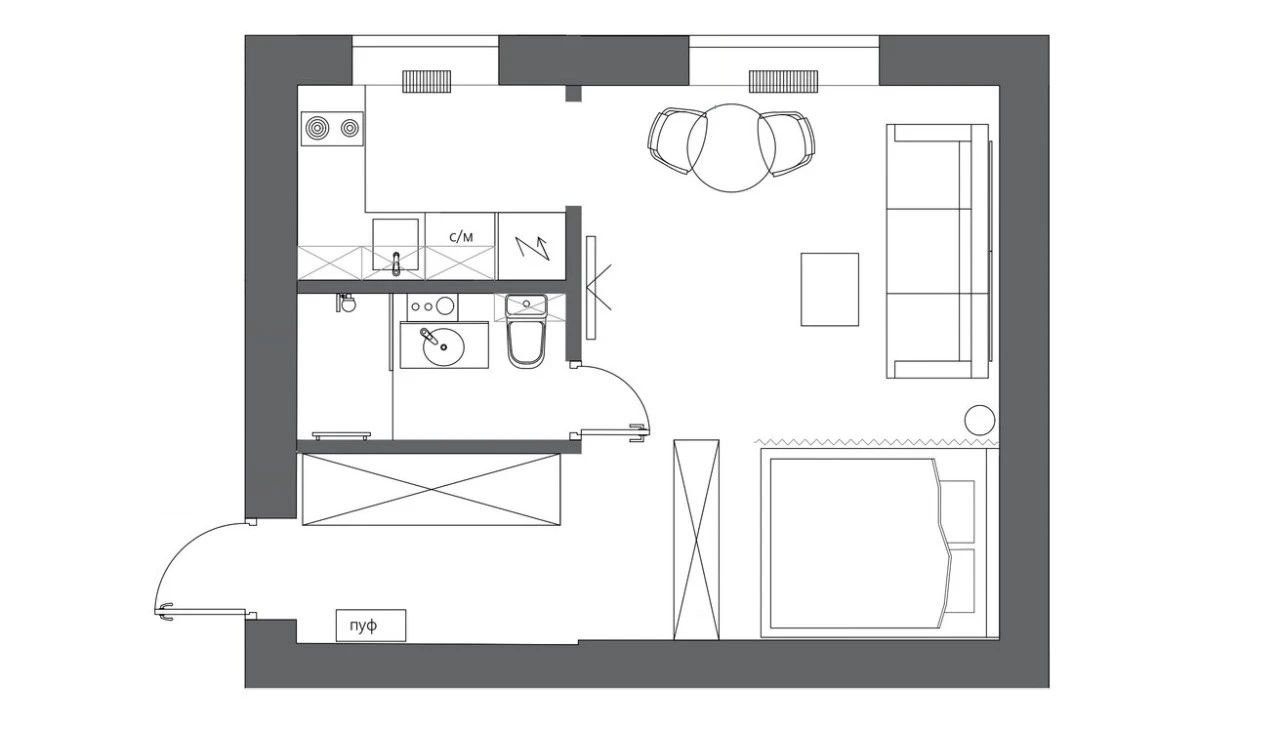 中年女子的独居空间设计丨Polina Schott-7