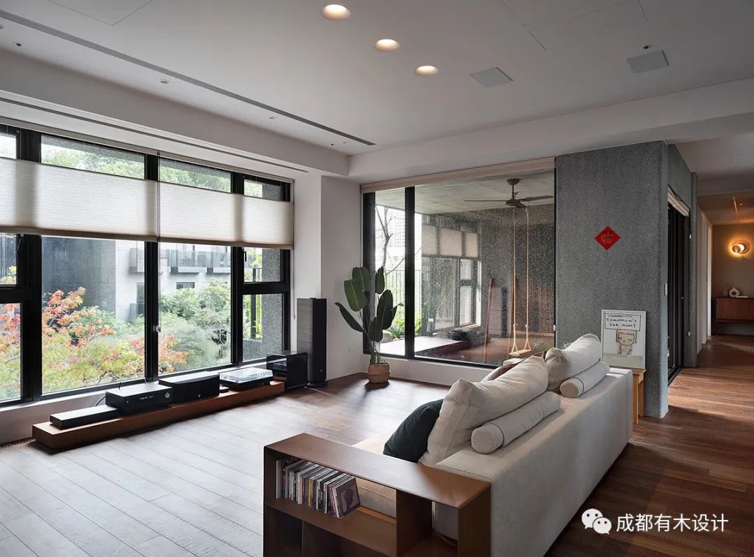 现代原木感混搭居所丨大墨-2