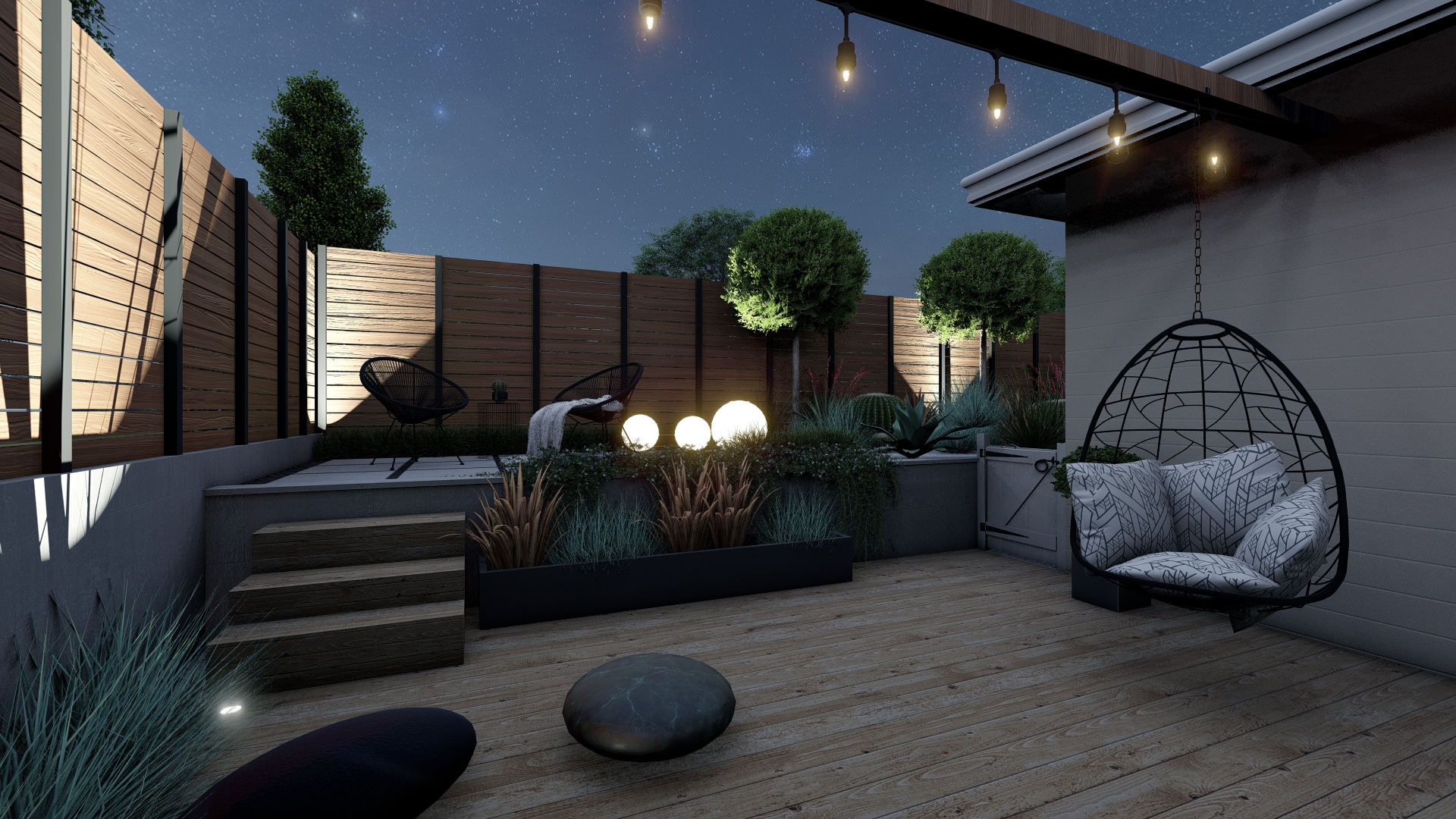 Small modern yard-11