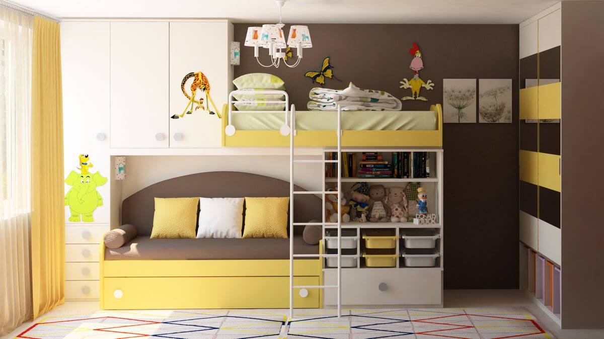 12平米双儿童卧室设计 · GD  HOME-8