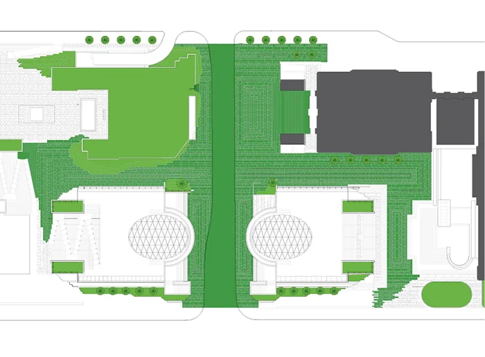 最环保的街区；最绿色的街区（根据green在具体语境中可理解为环保的或绿色（生态意义）的 ，这里结合常见表达给出两种可能较合适的翻译供你判断选择最符合语境的若此为一专有名词，缺乏更多背景信息暂无法唯一精准翻译 ）但严格按照你要求可能较难给出单一准确译法，因缺乏所在语境对green含义做判断，需更多背景 丨加拿大温哥华丨D'Arcy Jones Architects-8
