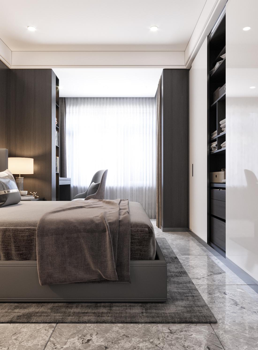 128m²现代简约暖色系-6