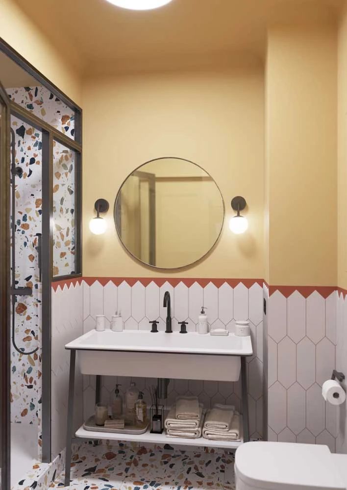 色彩缤纷的水磨石,打造多样空间魅力-40