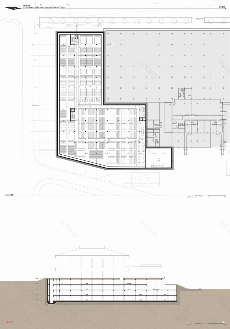 塞尔维亚国家图书馆仓库扩建项目丨贝尔格莱德丨MITarh d.o.o.等(获奖团队)-34
