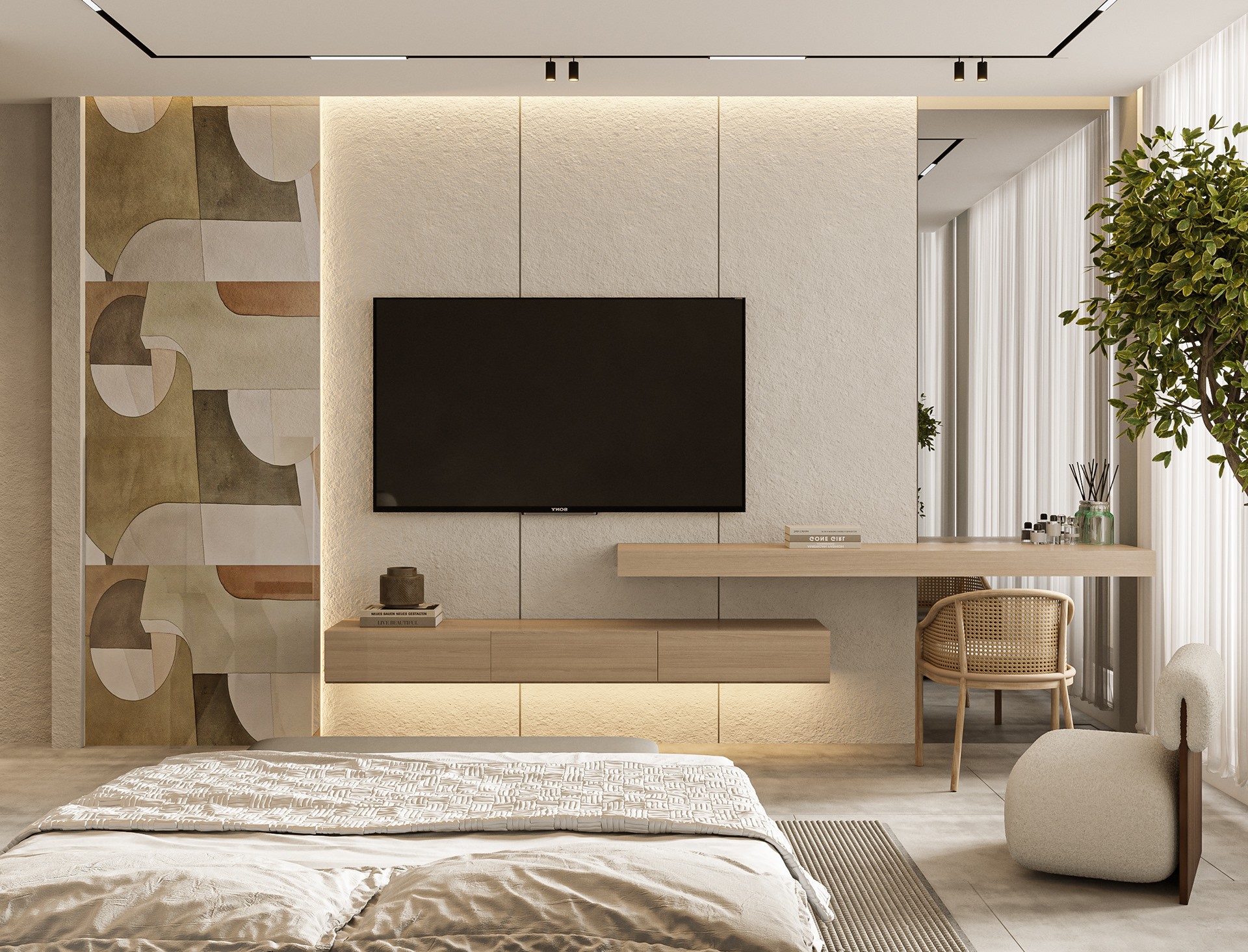 高级色系公寓设计 兼顾舒适与细节的家-11