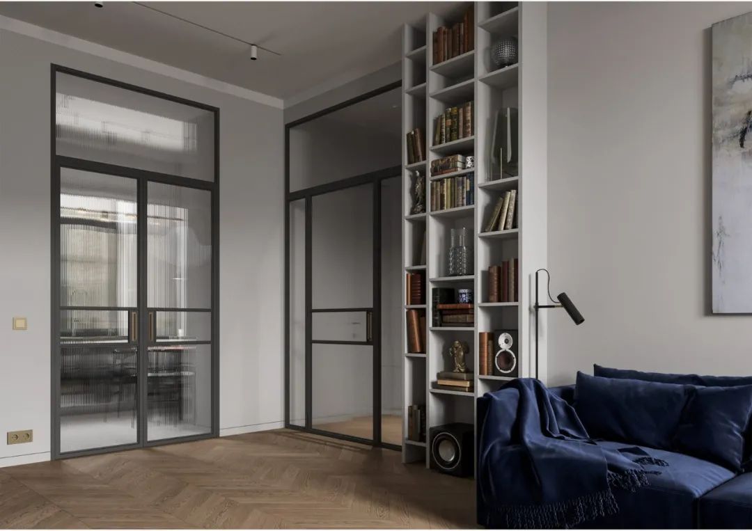 莫斯科 106㎡现代简约家居，融入苏联构成主义风格-20