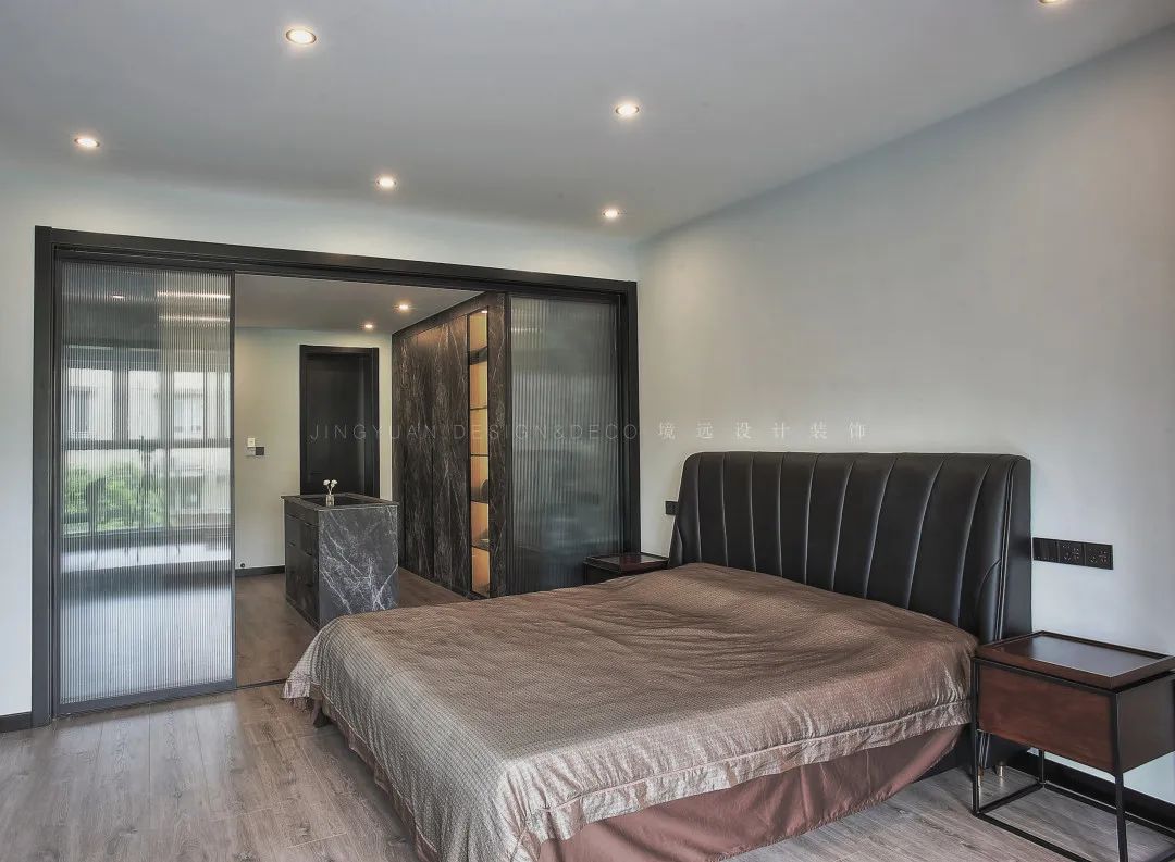 200㎡现代简约黑白灰,无主灯设计演绎个性空间高质感-62