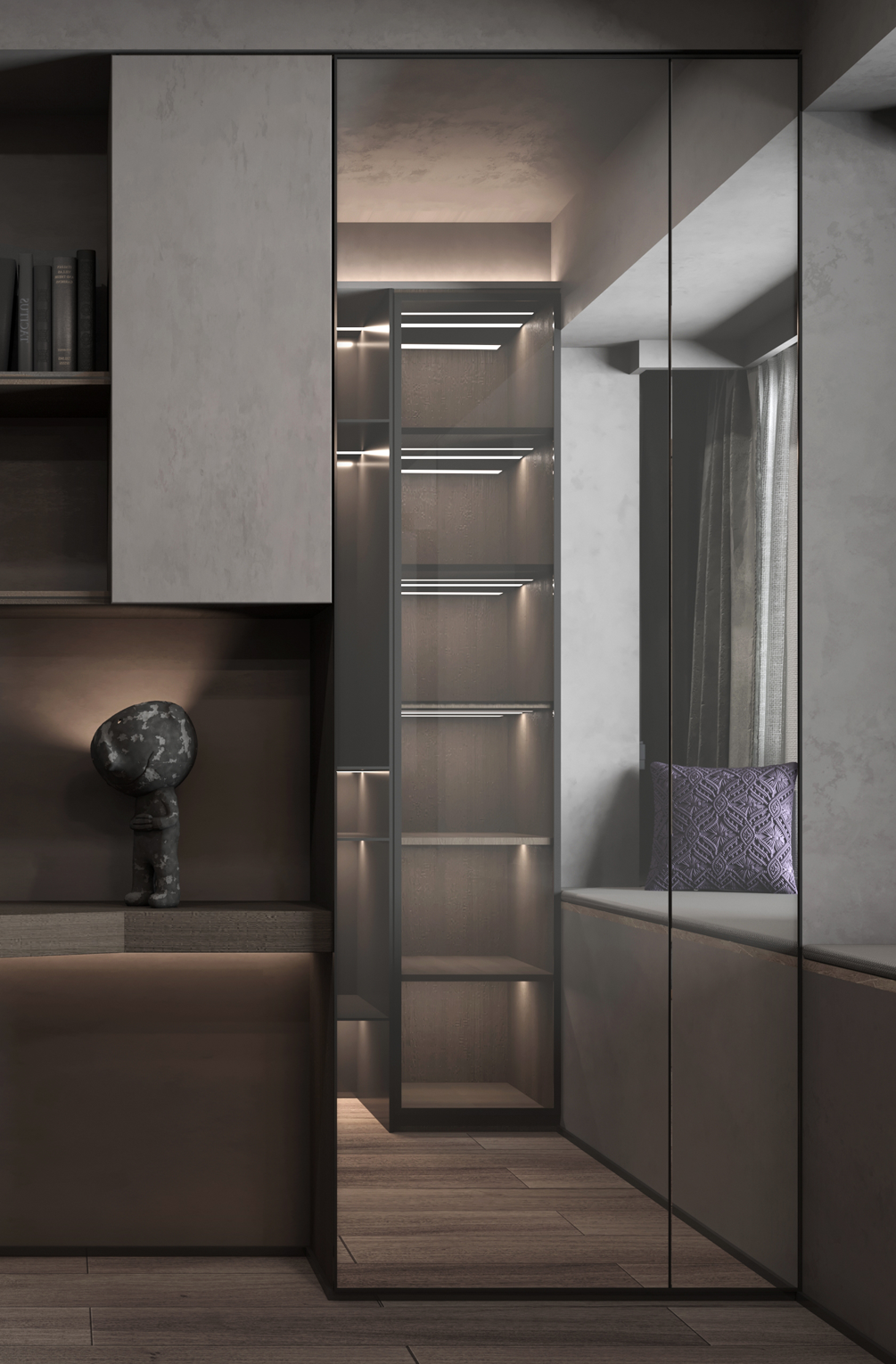 精致优雅,100㎡三室二厅的理想之家丨中国上海丨ZEAL.DESIGN 忱意设计-16