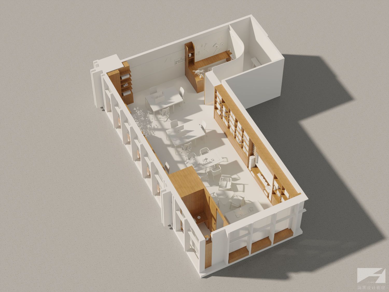 现代风格小型办公室-4