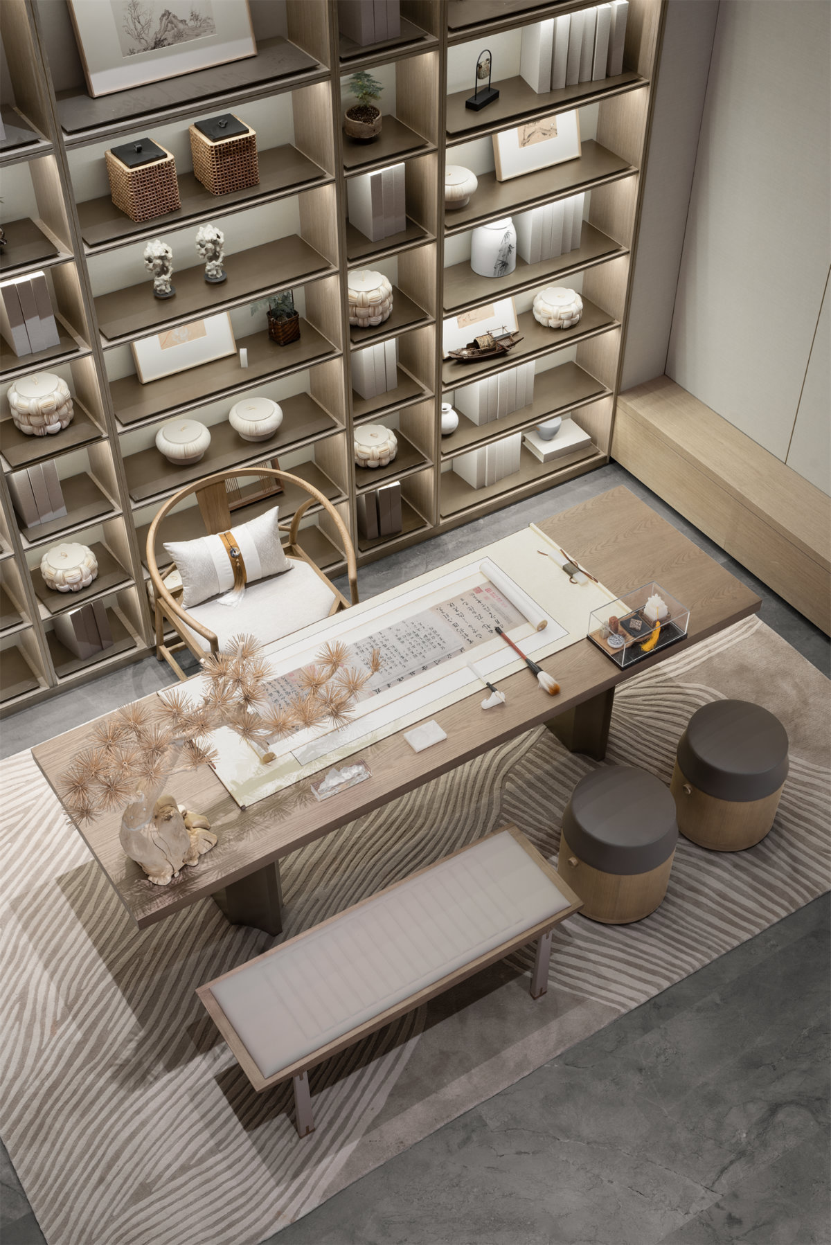 中交建发松雅院下叠样板间丨中国长沙丨元禾大千(软装),深圳盘石设计有限公司(硬装)-49