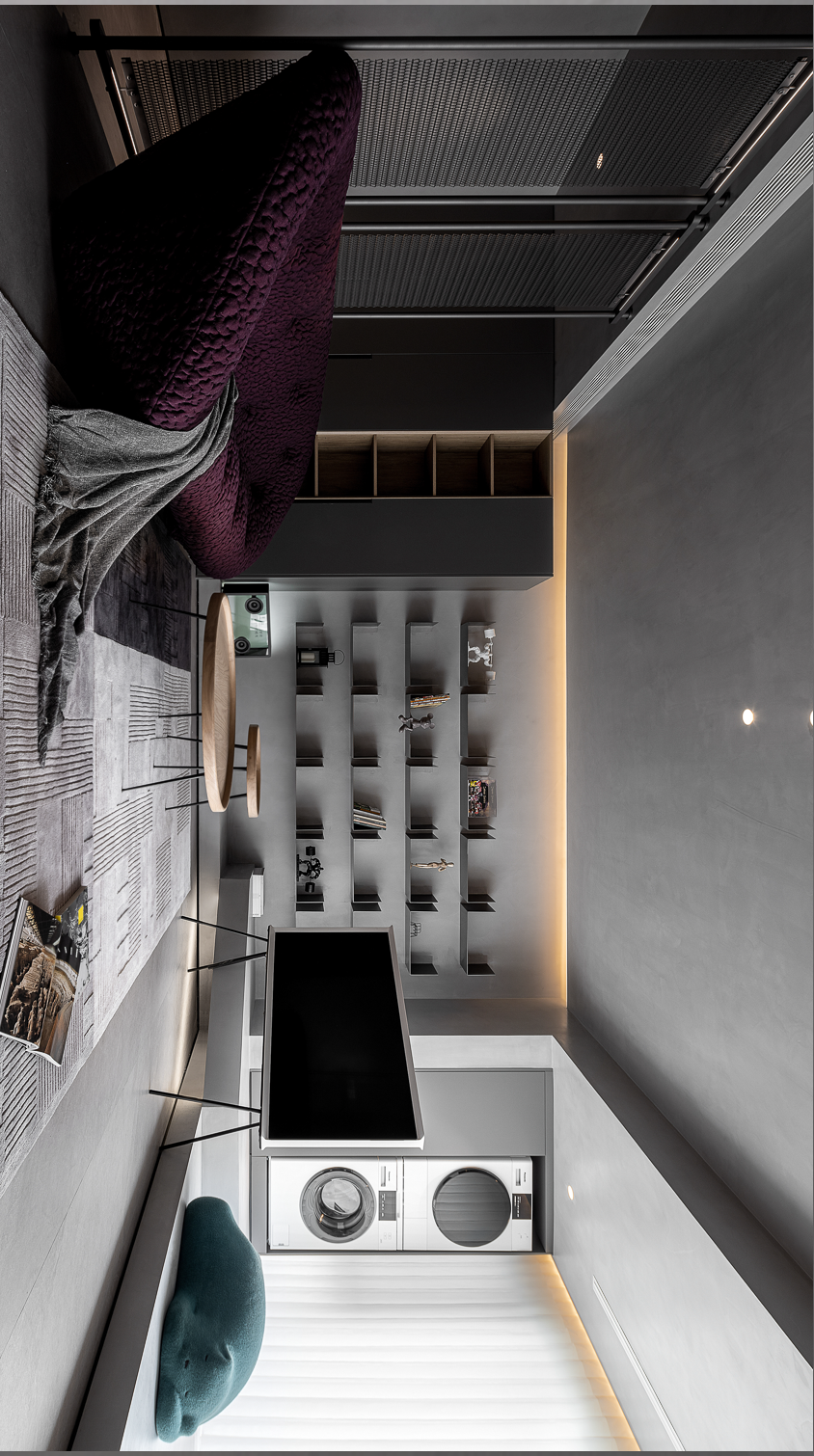 彩虹郦城 · 李斌的 165㎡现代住宅空间设计丨中国咸阳丨西安恩集建筑空间艺术有限公司-2