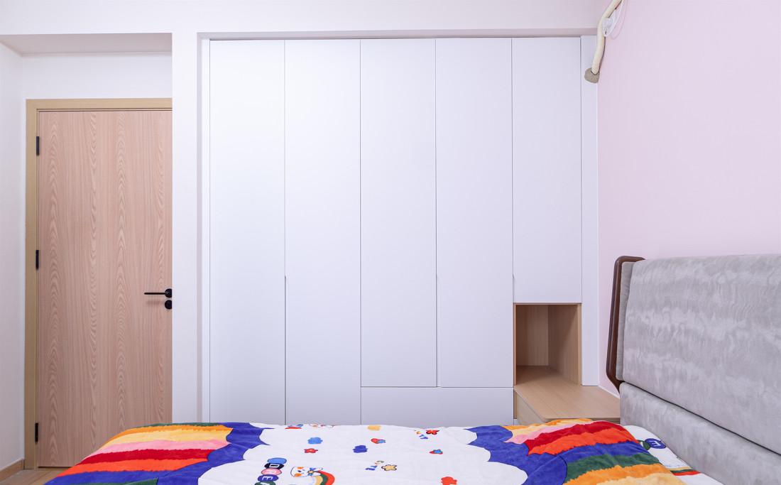 94㎡现代原木风三居室设计-35