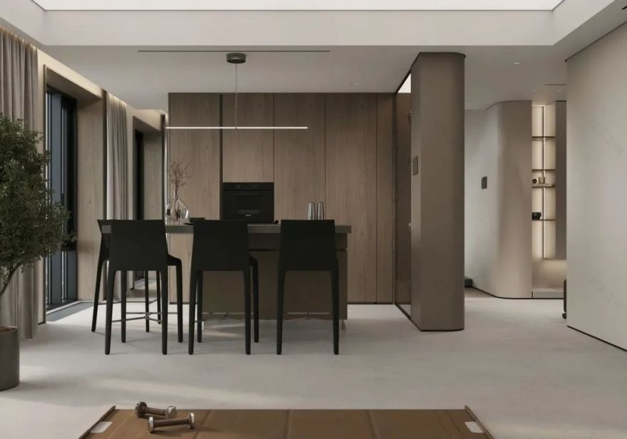 胡桃木的极简美学 · 龙泽伟尼新品家居定制-46